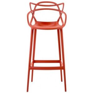 KARTELL tabouret MASTERS STOOL H 75 cm (Orange rouille - Technopolymère thermoplastique recyclé soft touch) - Publicité