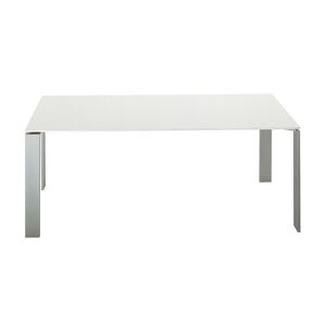 KARTELL table FOUR 158x79xH72 cm (Plateau blanc - Pieds aluminium - Plateau en laminé anti-rayures et pieds en acier verni) - Publicité