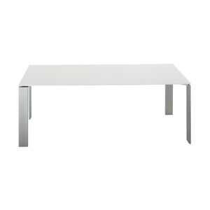 KARTELL table FOUR 190x79xH72 cm (Plateau blanc - Pieds aluminium - Plateau en laminé anti-rayures et pieds en acier verni) - Publicité