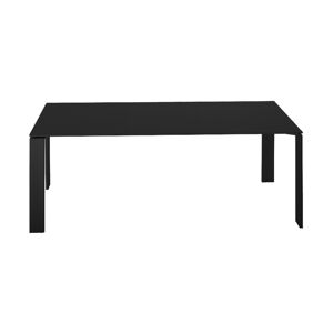 KARTELL table FOUR 190x79xH72 cm (Plateau noir - Pieds noirs - Plateau en laminé anti-rayures et pieds en acier verni) - Publicité