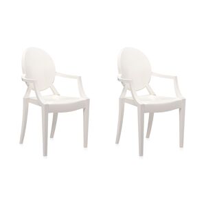 KARTELL set de 2 chaises LOUIS GHOST (Blanc brillant - Polycarbonate 2.0 à partir de matière première renouvelable) - Publicité