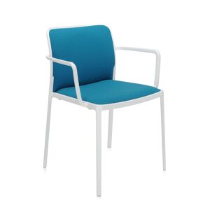 KARTELL set de 2 fauteuils AUDREY SOFT tissé TREVIRA (Structure peinte en blanc / Revêtement ottanio - aluminium / tissu Trevira) - Publicité