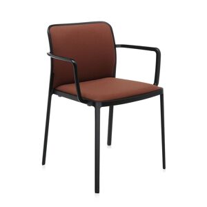 KARTELL set de 2 fauteuils AUDREY SOFT tissé TREVIRA (Structure peinte en noir/ Revêtement marron - aluminium / tissu Trevira) - Publicité