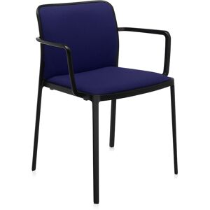 KARTELL set de 2 fauteuils AUDREY SOFT tissé TREVIRA (Structure peinte en noir/ Revêtement bleu - aluminium / tissu Trevira) - Publicité