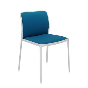 KARTELL set de 2 chaises AUDREY SOFT tissé TREVIRA (Structure peinte en blanc / Revêtement ottanio - aluminium / tissu Trevira) - Publicité
