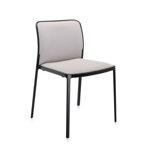 KARTELL set de 2 chaises AUDREY SOFT tissé TREVIRA (Structure peinte en noir/ Revêtement beige - aluminium / tissu Trevira) - Publicité