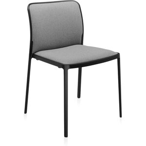 KARTELL set de 2 chaises AUDREY SOFT tissé TREVIRA (Structure peinte en noir/ Revêtement gris - aluminium / tissu Trevira) - Publicité