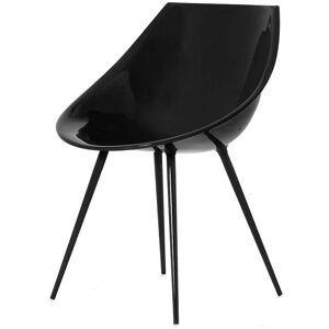 DRIADE fauteuil LAGÒ (Noir - Polyurethane et aluminium)