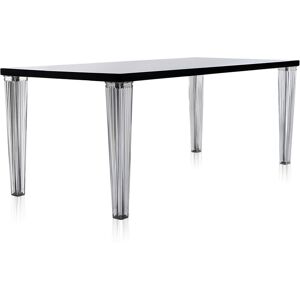 KARTELL Table TOP TOP plateau en verre dim. 190x72x90 (Noir - pleateau en verre - Pieds en PMMA transparent) - Publicité