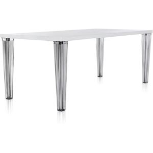 KARTELL Table TOP TOP plateau en verre dim. 190x72x90 (Blanc - pleateau en verre - Pieds en PMMA transparent) - Publicité