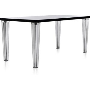 KARTELL Table TOP TOP plateau en verre dim. 160x72x80 (Noir - pleateau en verre - Pieds en PMMA transparent) - Publicité