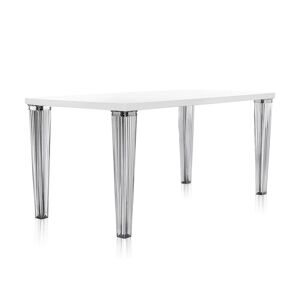 KARTELL Table TOP TOP plateau en verre dim. 160x72x80 (Blanc - pleateau en verre - Pieds en PMMA transparent) - Publicité