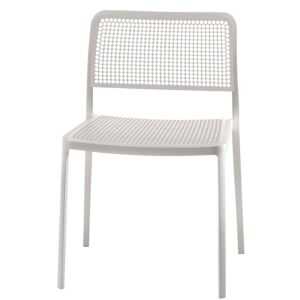 KARTELL set de 2 chaises AUDREY (Structure peinte en blanc / Assise blanche - aluminium / polypropylène) - Publicité