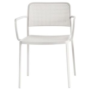 KARTELL set de 2 fauteuils AUDREY (Structure peinte en blanc / Assise blanche - aluminium / polypropylène) - Publicité