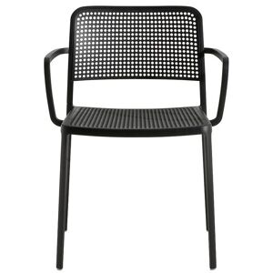 KARTELL set de 2 fauteuils AUDREY (Structure peinte en noir/ Assise noire - aluminium / polypropylène) - Publicité