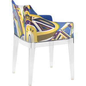 KARTELL fauteuil MADAME World of Emilio Pucci edition (New York - Policarbonato trasparente e 100% raso di cotone) - Publicité