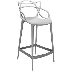 KARTELL tabouret MASTERS STOOL H 65 cm (Gris - Technopolymère thermoplastique recyclé soft touch)