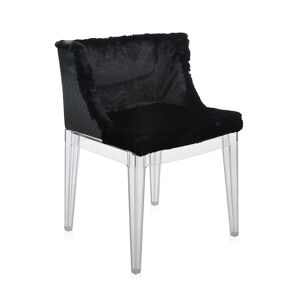 KARTELL fauteuil MADEMOISELLE KRAVITZ (Fur-leather, structure transparente - Polycarbonate) - Publicité