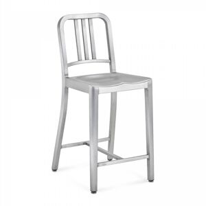 EMECO NAVY COUNTER STOOL tabouret (brosse - Aluminium recycle)