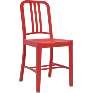 EMECO NAVY CHAIR 111 set de 2 chaises sans accoudoirs (Red - Plastique recycle)