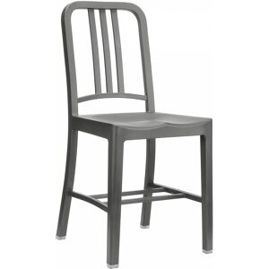 EMECO NAVY CHAIR 111 set de 2 chaises sans accoudoirs (Charcoal - Plastique recycle)