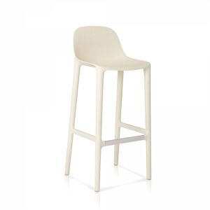 BARSTOOL tabouret H 100 cm (White - Polypropylène et fibre de bois recyclé)