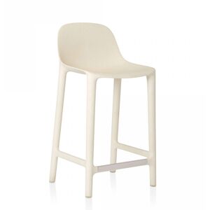 COUNTER STOOL tabouret H 85 cm (White - Polypropylène et fibre de bois recyclé)