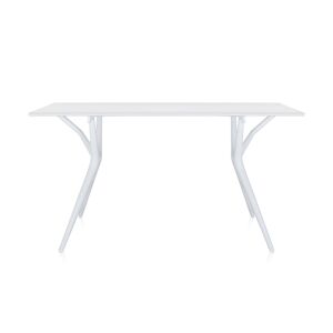 KARTELL table SPOON TABLE (Blanc - 140 x 74 - Aluminium nid d