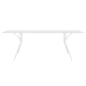 KARTELL table SPOON TABLE (Blanc - 200 x 90 - Aluminium nid d