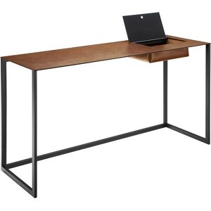 ZANOTTA écritoire bureau CALAMO (Plateau 0813, structure graphite - Plateau en cuir pigmenté Cat. 90, structure en acier verni) - Publicité