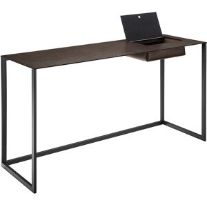 ZANOTTA écritoire bureau CALAMO (Plateau 0807, structure graphite - Plateau en cuir pigmenté Cat. 90, structure en acier verni) - Publicité