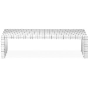 ZANOTTA console QUADERNA (150 x H 39 cm - Laminé moulé) - Publicité