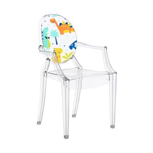 KARTELL KIDS chaise pour enfants LOU LOU GHOST (Tranparente / Dinosaure - Polycarbonate transparent) - Publicité