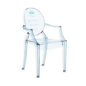 KARTELL KIDS chaise pour enfants LOU LOU GHOST (Bleu / Prince - Polycarbonate transparent) - Publicité