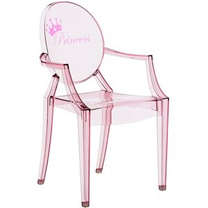 KARTELL KIDS chaise pour enfants LOU LOU GHOST (Rose / Princesse - Polycarbonate transparent) - Publicité