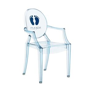 KARTELL KIDS chaise pour enfants LOU LOU GHOST (Bleu / It's a boy - Polycarbonate coloré dans la masse)