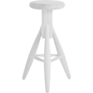 ARTEK tabouret EA001 BAR STOOL ROCKET (Laque blanc - chene)