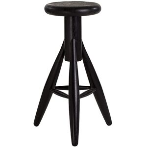 ARTEK tabouret EA001 BAR STOOL ROCKET (Laque noir - chene)