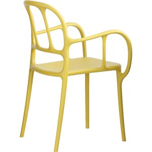 MAGIS set de 2 chaises MILÀ (Jaune - Polypropylène avec fibre de verre)