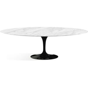 KNOLL table ovale TULIP collection Eero Saarinen 244x137 cm (Base noire / plateau Statuarietto - marbre et aluminium)