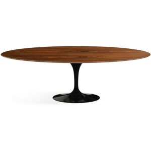 KNOLL table ovale TULIP collection Eero Saarinen 244x137 cm (Base noire / plateau Santos Palissandro - Bois et aluminium) - Publicité