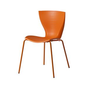 SLIDE set de 2 chaises GLORIA (Orange - polypropylene et acier)