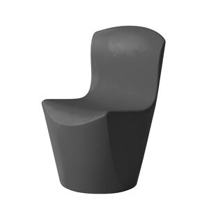 SLIDE set de 2 chaises ZOE (Gris - Polyéthylène)