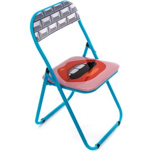 SELETTI chaise pliable FOLDING CHAIR STUDIO JOB-BLOW NEW (Mouth - Metal et PVC)