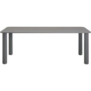 ZANOTTA table MARCUSO 90x200 cm (Anthracite - ciment et acier verni)