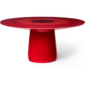 BALERI ITALIA table ronde ROUNDEL (Rouge - cristal trempe extra clair retroverni)