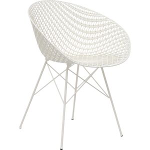 KARTELL chaise pour extérieur SMATRIK (Blanc / Blanc - polycarbonate coloré dans la masse et acier inox verni) - Publicité