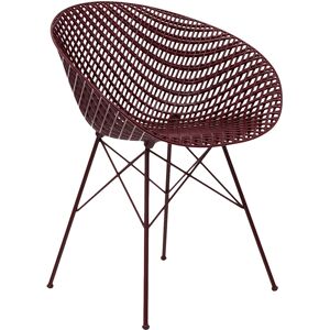 KARTELL chaise pour extérieur SMATRIK (Prune / Prune - polycarbonate coloré dans la masse et acier inox verni) - Publicité