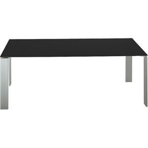 KARTELL table FOUR SOFT TOUCH 190x79xH72 cm (Plateau noir - Peids en aluminium - Plateau en laminé soft touch anti-rayures et pieds en acier [...] - Publicité