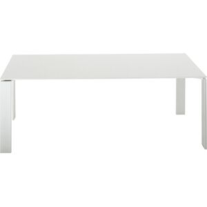 KARTELL table FOUR SOFT TOUCH 190x79xH72 cm (Plateau blanc - Pieds blanc - Plateau en laminé soft touch anti-rayures et pieds en acier verni) - Publicité